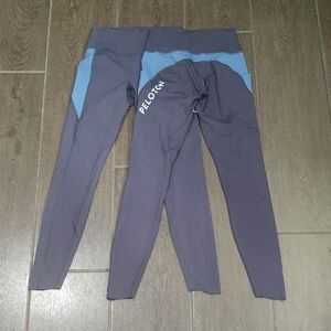 Peloton Leggings in Blue and Gray with pockets size XS